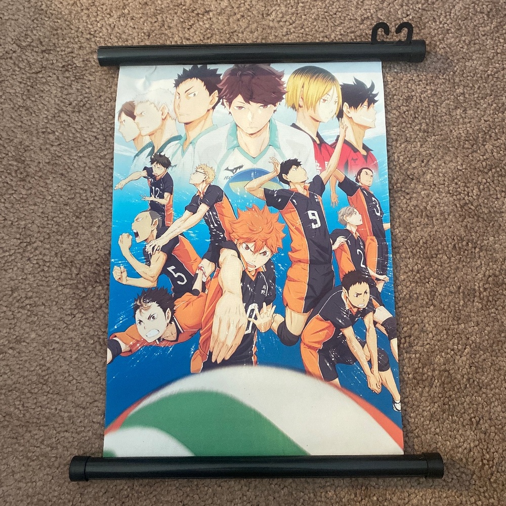 Haikyuu anime wall scroll/poster